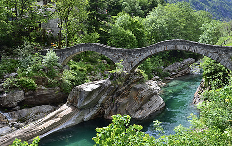 gray bridge on river thumbnail