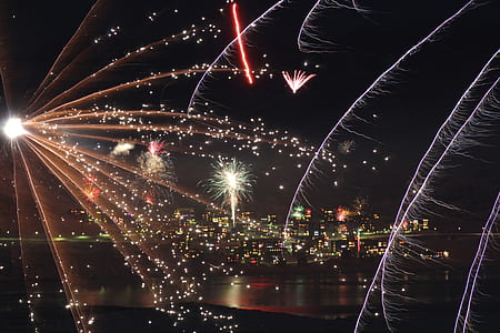 fireworks display during nighttime thumbnail