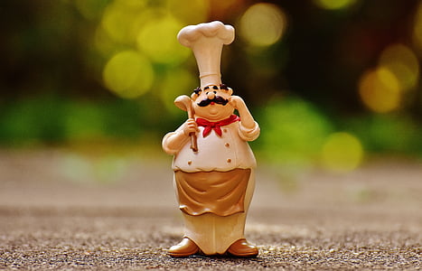 selective focus photo of chef figurine thumbnail