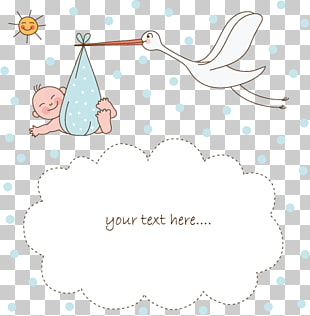 Infant , Cute baby items theme material, white stork carrying baby illustration PNG clipart