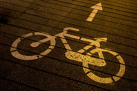 bicycle parking area logo on brown surface thumbnail