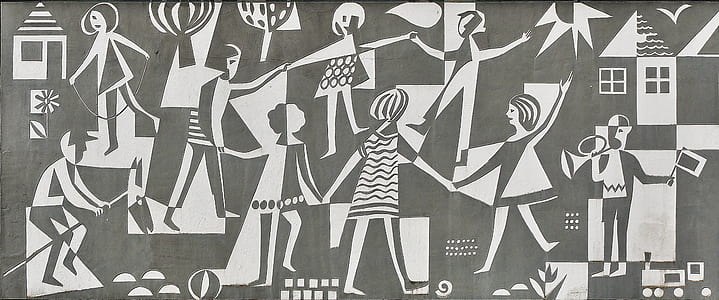 gray and white painting thumbnail