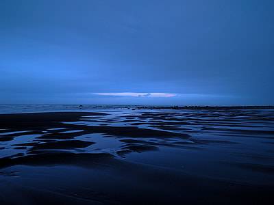 landscape photography of low tide at beach thumbnail