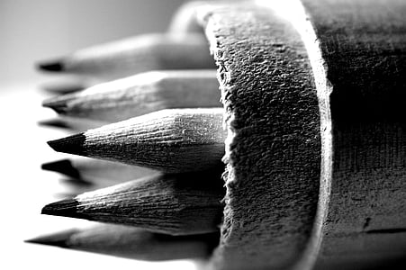 grayscale photography of pencils thumbnail