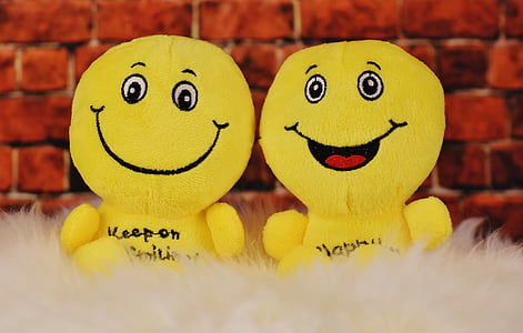 two yellow emoji plush toys thumbnail