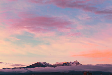 mountain covered with clouds thumbnail