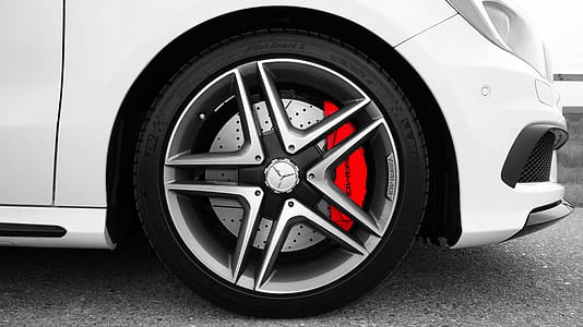 Gray and Black Mercedes Benz 10 Spoke Wheel thumbnail