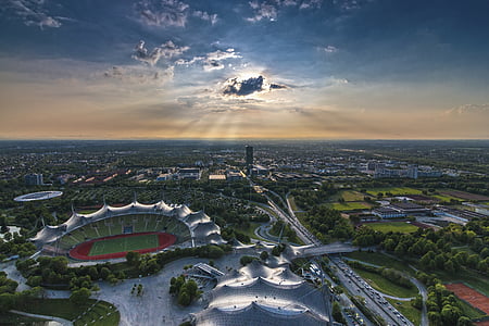 aerial view of soccer field thumbnail