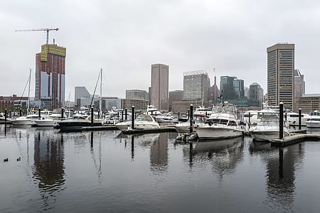 Marina and waterfront in Baltimore, Maryland. thumbnail