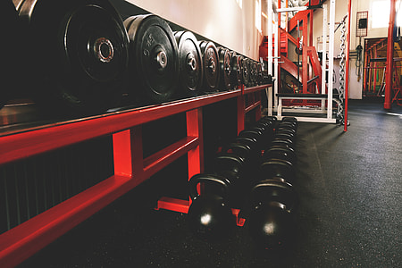 Sports exercise gym for workout with weights thumbnail