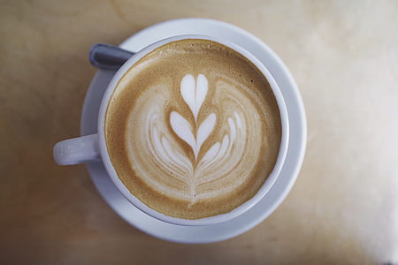 capuccino in white ceramic mug thumbnail