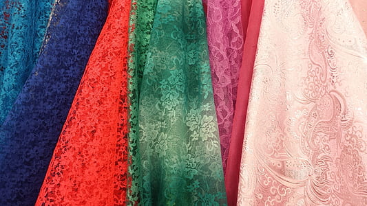 blue, orange, green, and red textiles thumbnail