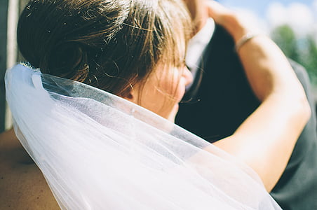 bride and groom hugging thumbnail