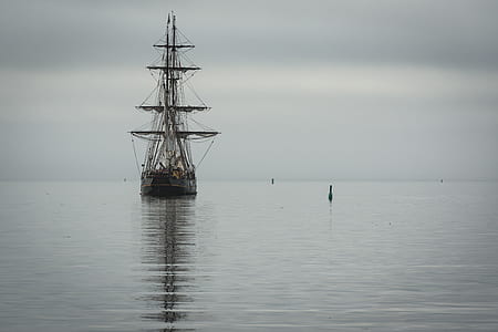 galleon ship on body of water during daytime thumbnail