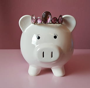 photo of white ceramic piggy bank thumbnail