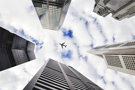 low-angle view of airplane thumbnail