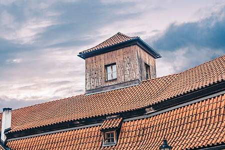 brown tile roof during daytime thumbnail