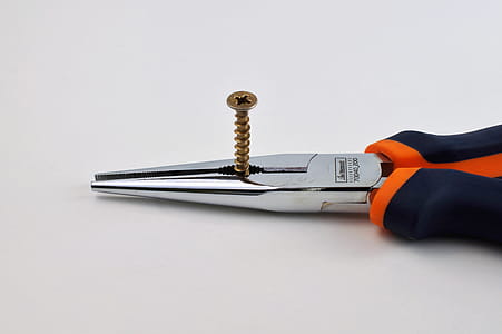 Gray and Black Needle Nose Pliers thumbnail