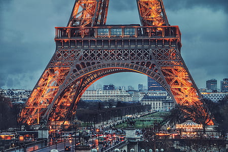 Eiffel Tower Paris at night time thumbnail