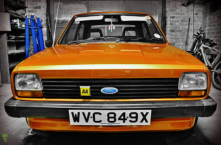 orange Ford car thumbnail