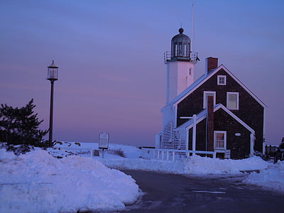 house beside street during winter season thumbnail