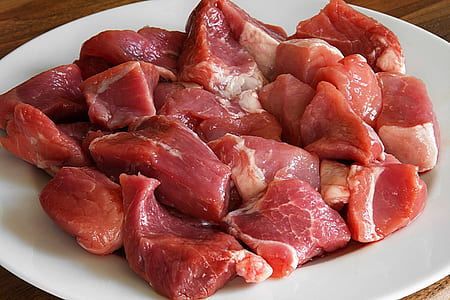 sliced meat on plate thumbnail