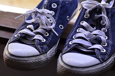 pair of blue shoes thumbnail