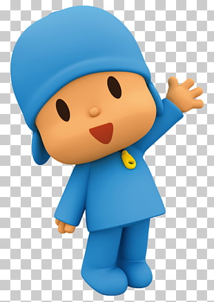Child Television show Animation, Pocoyo Transparent , boy wearing blue shirt and cap sticker PNG clipart