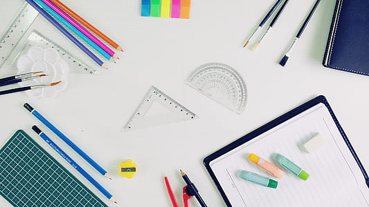 flat lay photography of art materials thumbnail