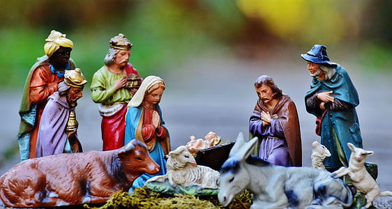shallow focus photography of the nativity decor thumbnail