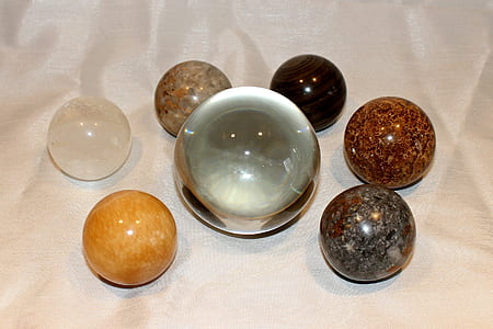 assorted-color marble and glass ornaments thumbnail