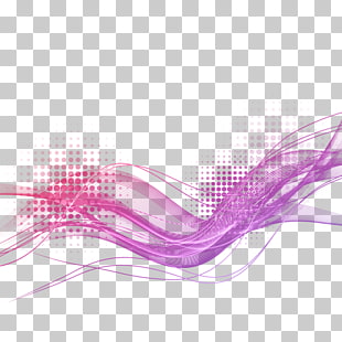Light Luminous efficacy Purple, Purple Wave lines light effect, red wave artwork PNG clipart