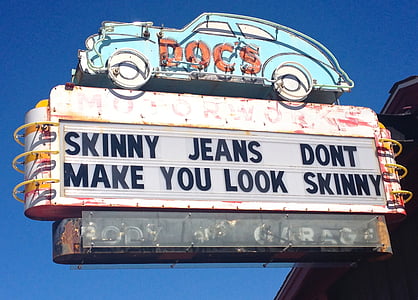 skinny jeans signage thumbnail