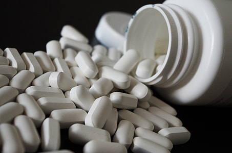 medication pill with white plastic container thumbnail