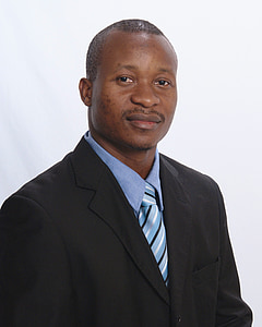 man wearing black notched lapel suit jacket thumbnail