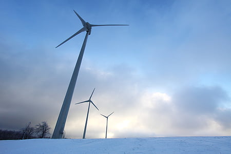 white wind turbines during daytime thumbnail