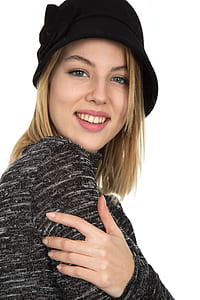 woman looking up while smiling thumbnail