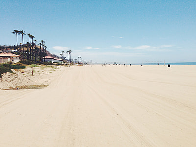 beach under clear blue sky thumbnail