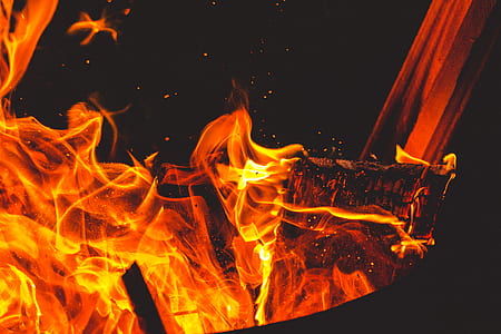 closeup photo of flame during night thumbnail