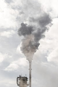 gray smoke coming out from the factory thumbnail