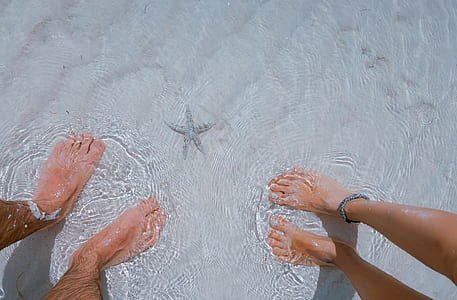 two person standing on body of water thumbnail