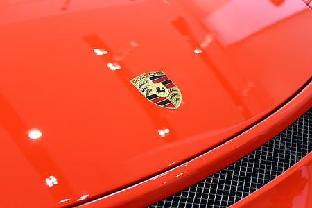 red Porsche vehicle hood thumbnail
