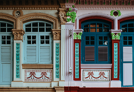 two closed blue doors thumbnail