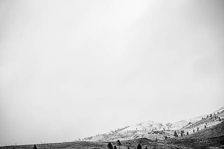 Grayscale Mountain Photo thumbnail