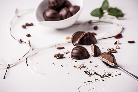 sliced chocolate on table thumbnail