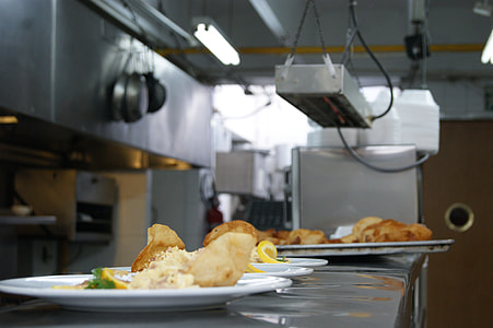 food dish on white ceramic plates thumbnail
