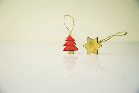 two Christmas tree and pentagram hanging decors thumbnail