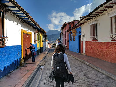 woman walking at pathway thumbnail