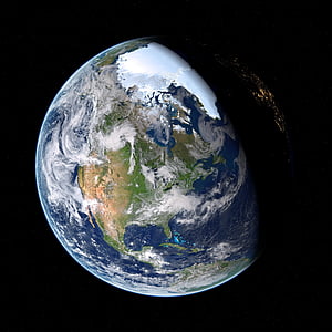 Earth during day and night thumbnail