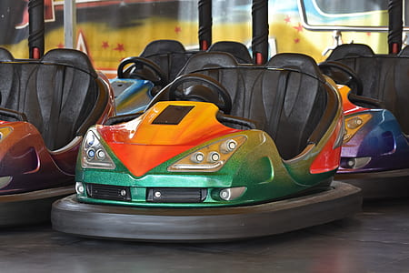 green, orange, and gray arcade karts thumbnail